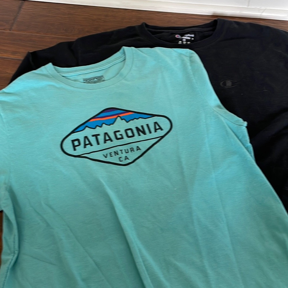 Patagonia & Champion T-Shirts Men’s Size Medium